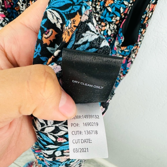 Torrid Midi Gauze Walk Through Romper Dress floral multi color Size 5 - Picture 9 of 9